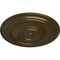 Ekena Millwork Traditional Ceiling Medallion (Fits Canopies up to 8 1/4"), Hand-Painted Brass, 31 1/2"OD x 2 1/2"P CM31TRBRS - alternate 4
